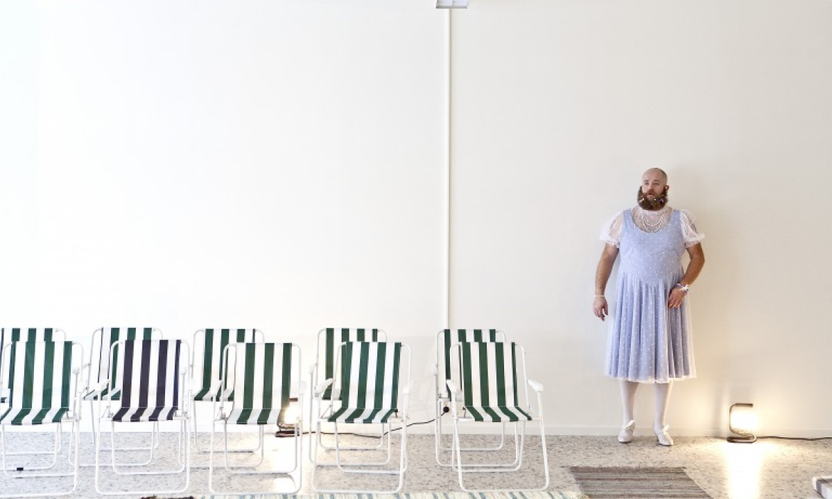 Man in skirt, bibu 2016